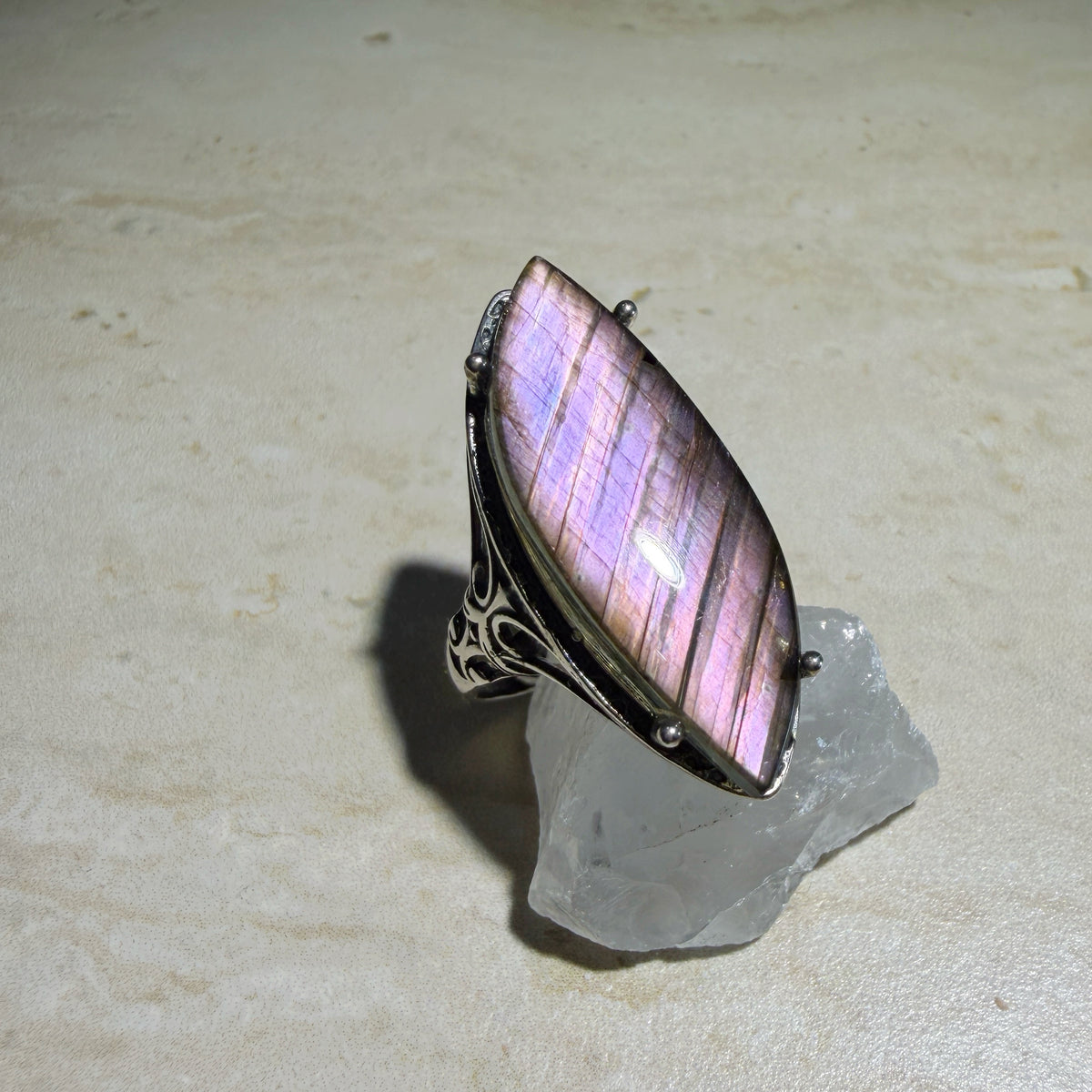 Natural Labradorite Ring