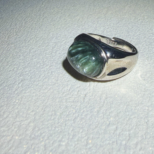 Natural Seraphinite Ring