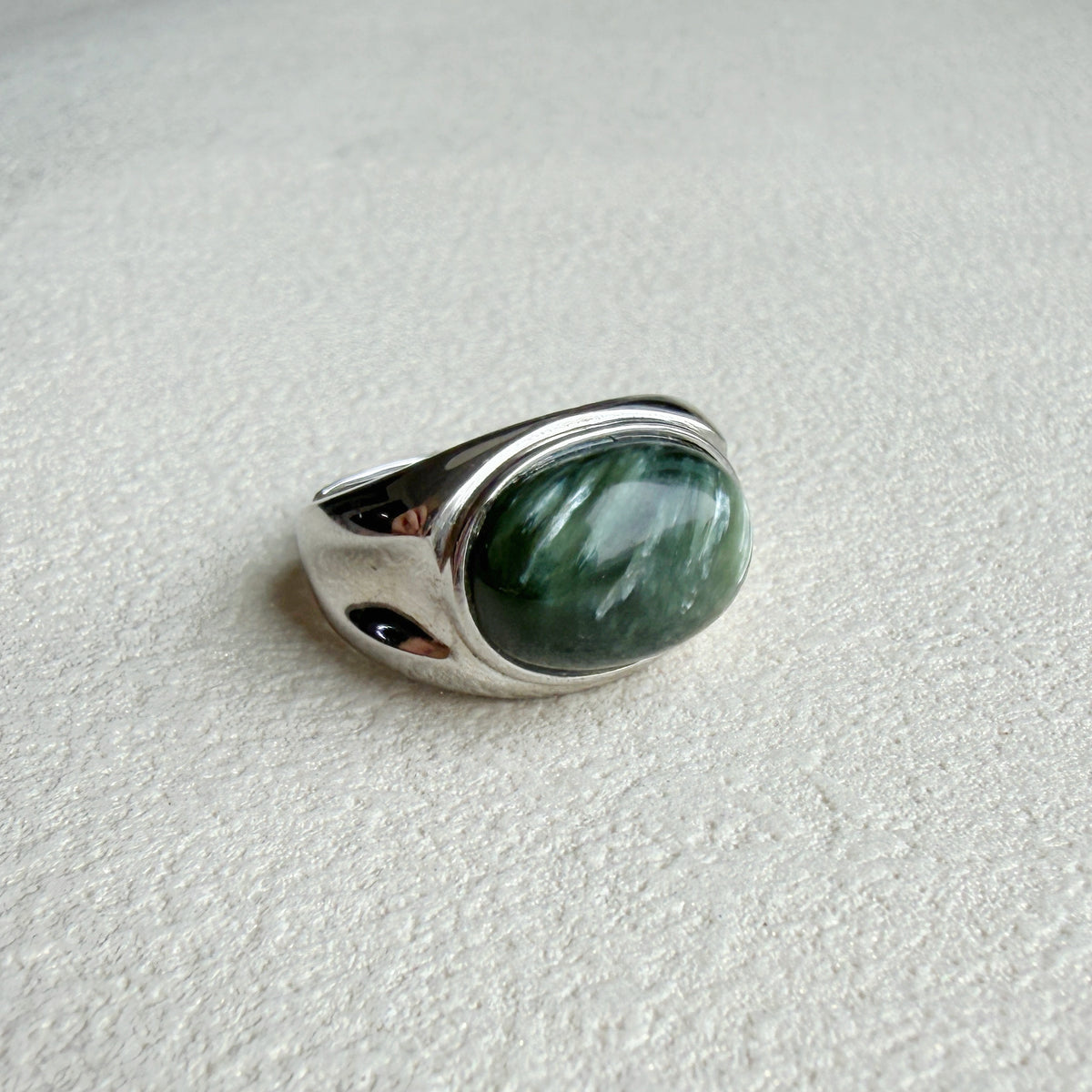 Natural Seraphinite Ring