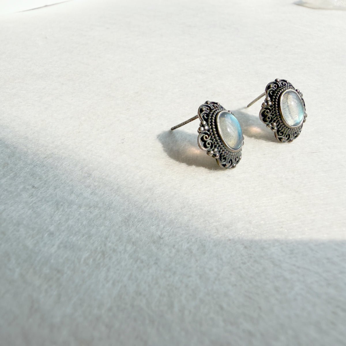 Natural Labradorite Earrings