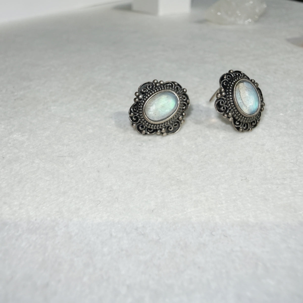 Natural Labradorite Earrings