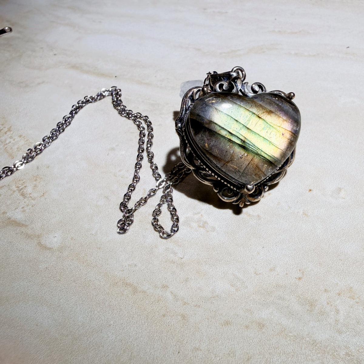 Natural Labradorite Pendant