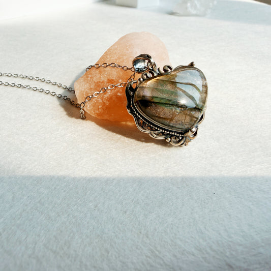 Natural Labradorite Pendant