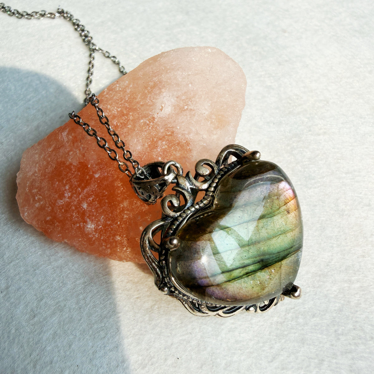 Natural Labradorite Pendant