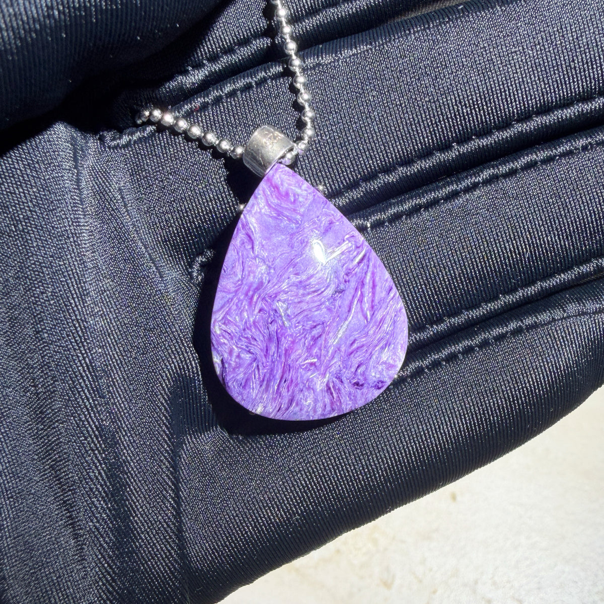 Naturally Charoite pendant