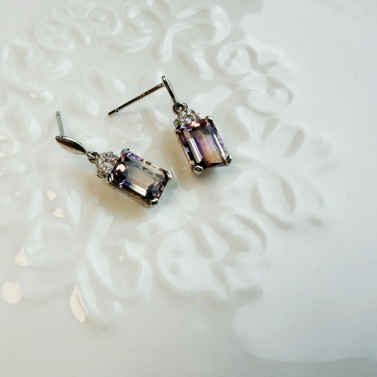 Natural Ametrine Earrings