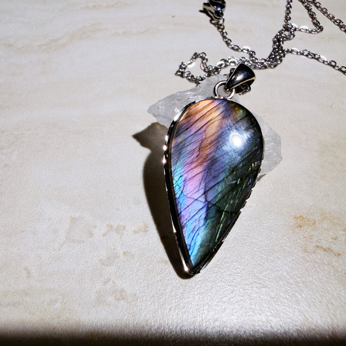 Natural Labradorite Pendant