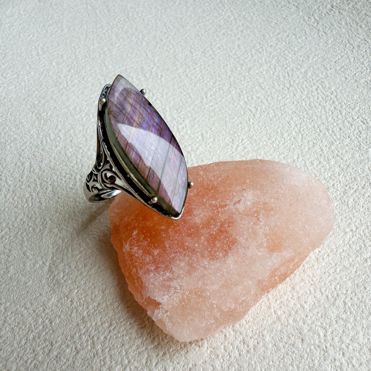 Natural Labradorite Ring