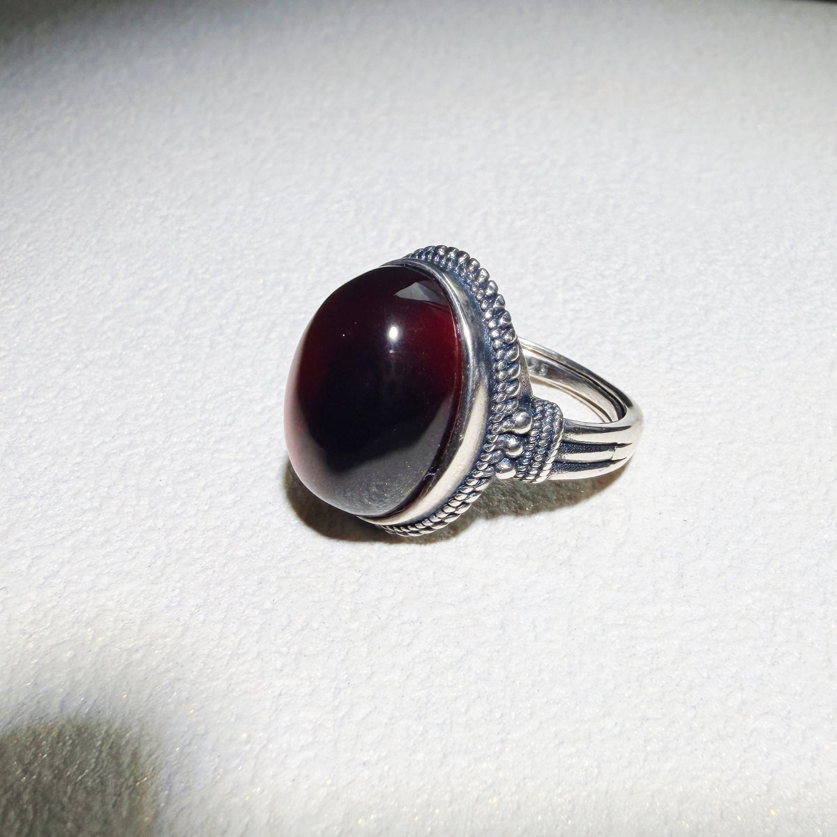 Natural Garnet Ring