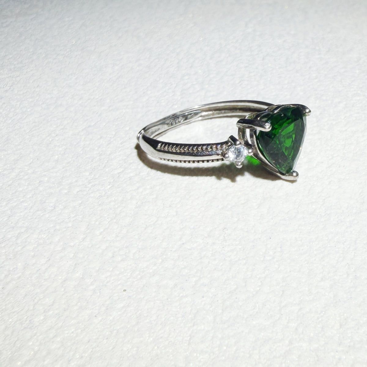 Natural Diopside Ring