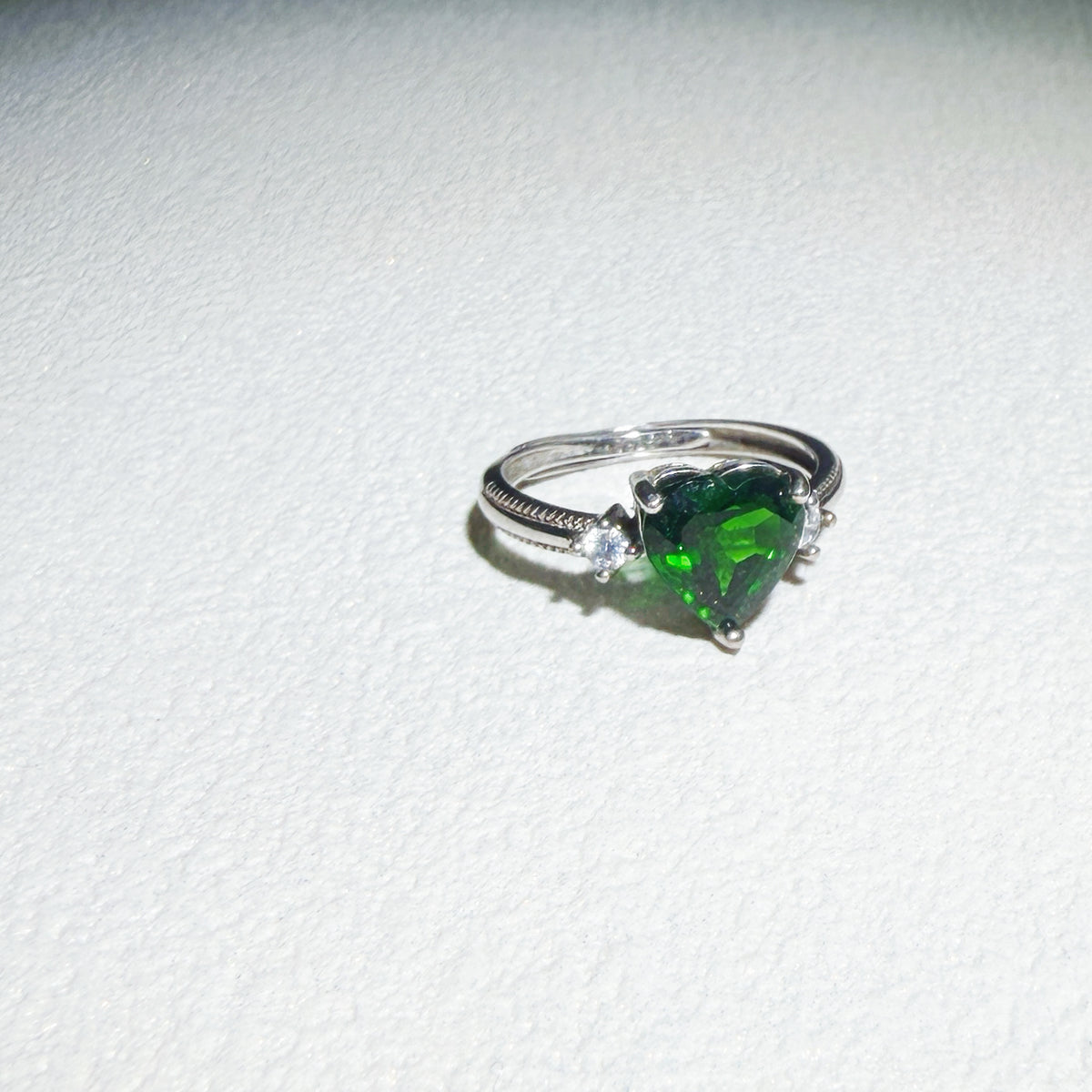 Natural Diopside Ring